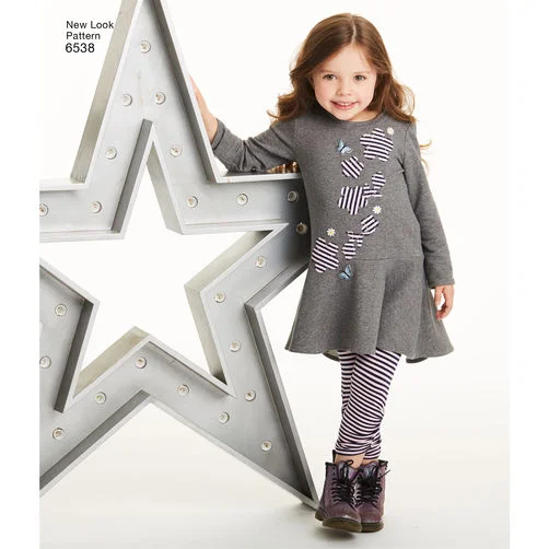 New Look Child Leggings and Dresses N6538