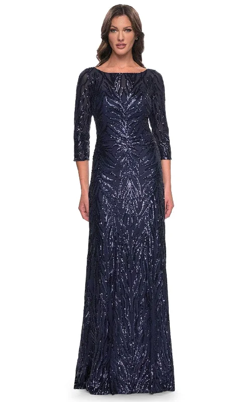 La Femme 30807 - Sequin Bateau Formal Dress