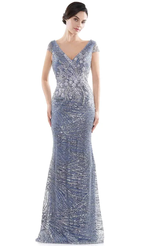 Rina Di Montella - RD2723 Cap Sleeve Glitter Formal Dress