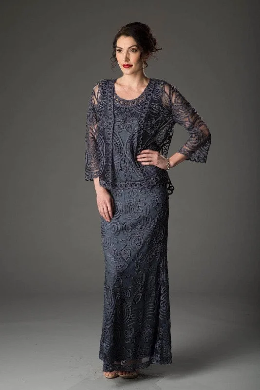 Soulmates 1506 - Sleeveless Soutache Lace Formal Dress