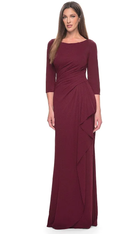 La Femme 31705 - Draped Bateau Formal Dress