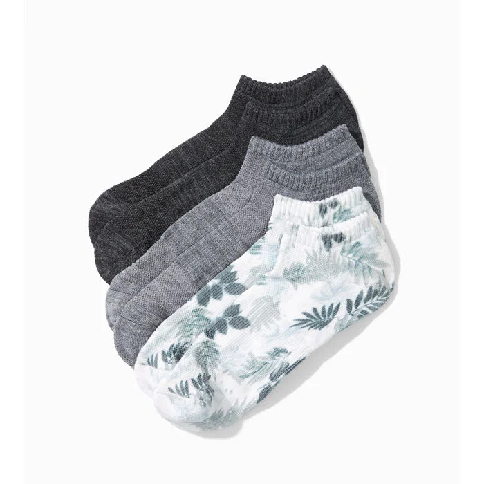 Tommy Bahama Islandzone Performance Athletic Socks - Grey/Black