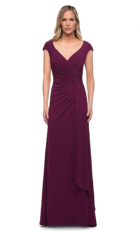 La Femme 29814SC - V-Neck Sheath Formal Dress