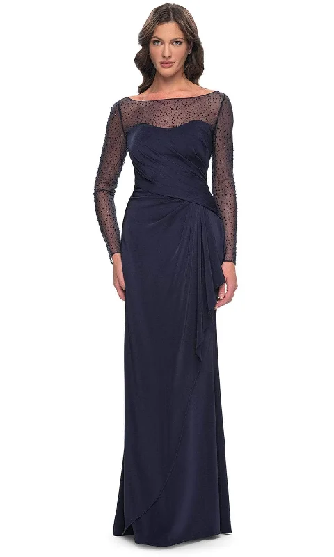 La Femme 30808 -Illusion Embellished Formal Dress