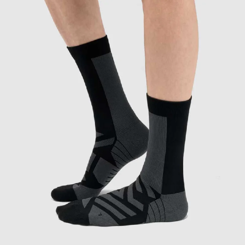 On Men's Performance High Sock - Black/Shadow