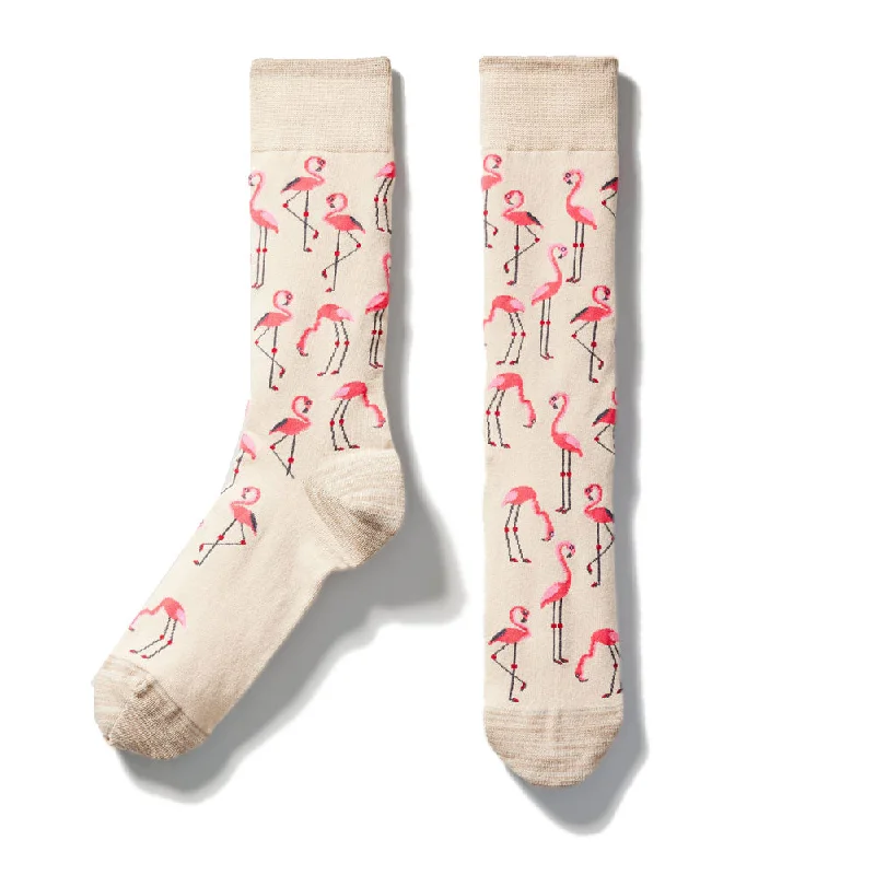 Tommy Bahama Let's Flamingle Socks - Stone