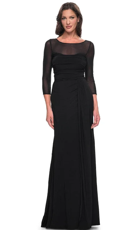 La Femme 30230 - Sheath Bateau Formal Dress