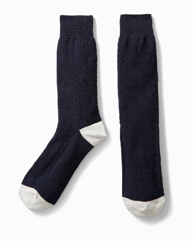 Tommy Bahama Lauhala Socks - Lauhala - Navy