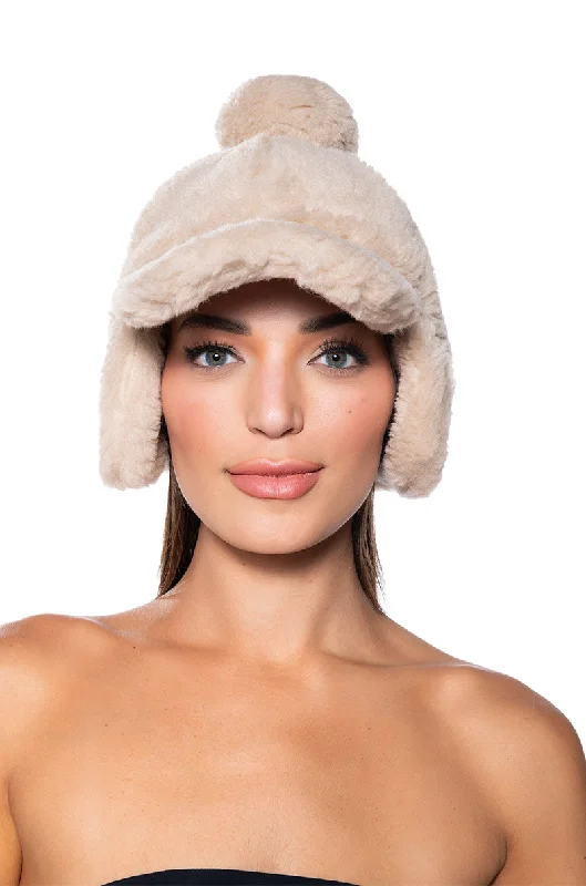 TEDDY FUR BASEBALL HAT