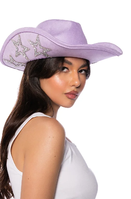 STAR LIGHT COW GIRL HAT