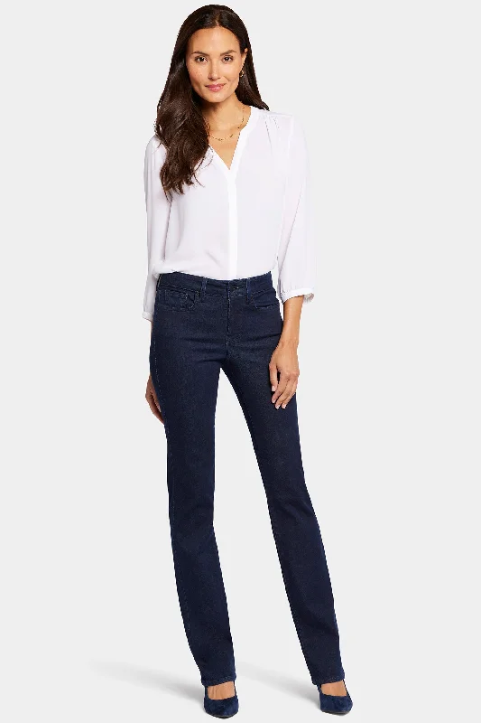 Marilyn Straight Jeans In Long Inseam - Rinse