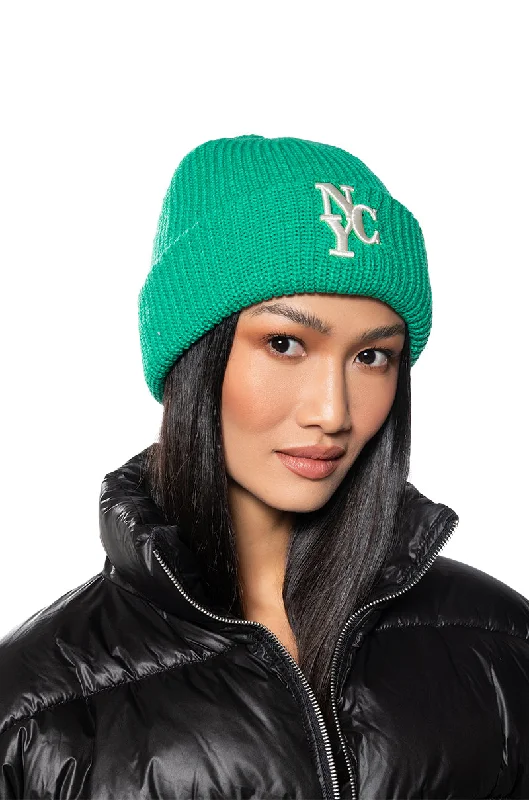 NYC KNIT BEANIE