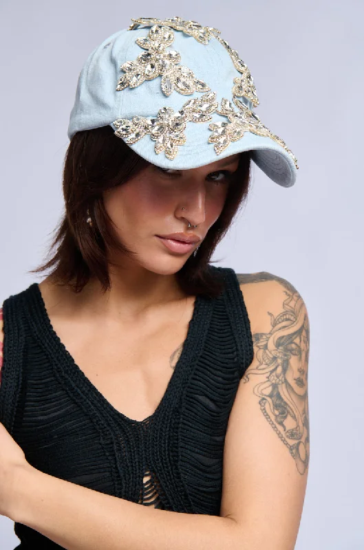 DENIM AND DIAMONDS BLING HAT