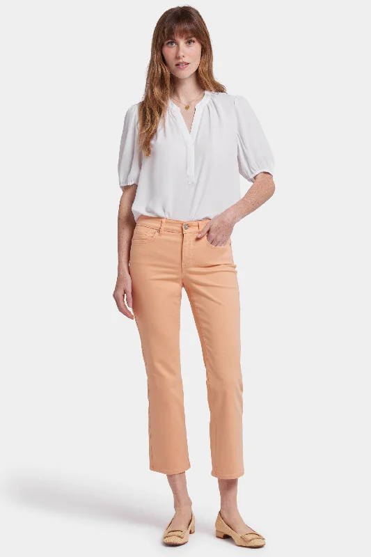 Marilyn Straight Ankle Jeans - Apricot Nectar