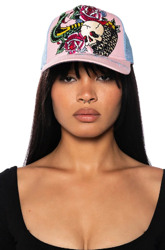 ED HARDY COBRA TRUCKER HAT