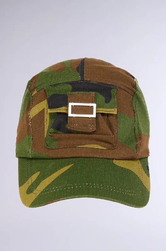 MIDTOWN CAMO HAT WITH POCKET