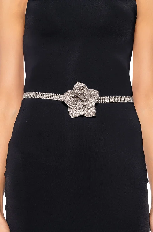 FLORAL PASSION RHINESTONE BELT