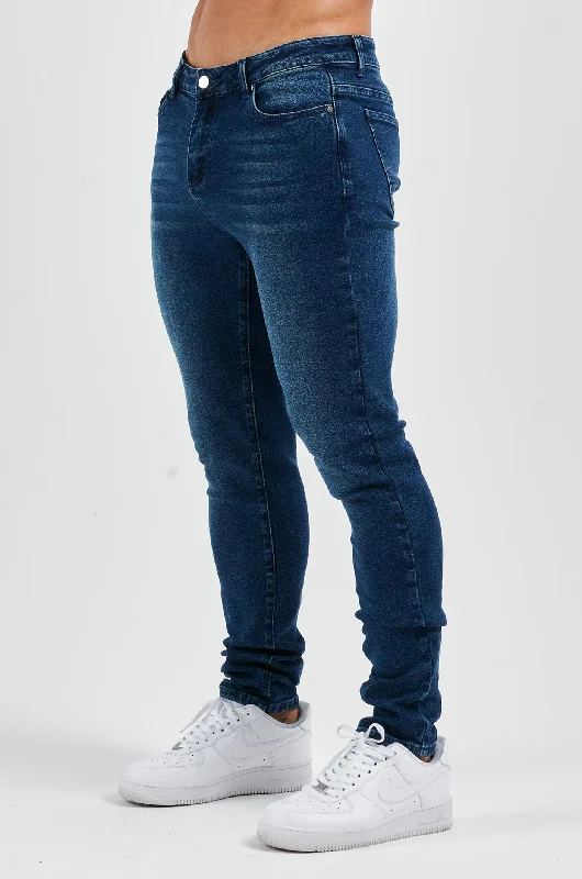 SLIM FIT JEANS 2.0 - DARK INDIGO FADED