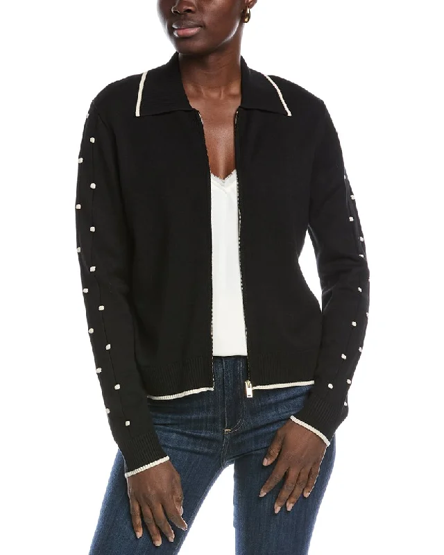 St. John Pointelle Jacket