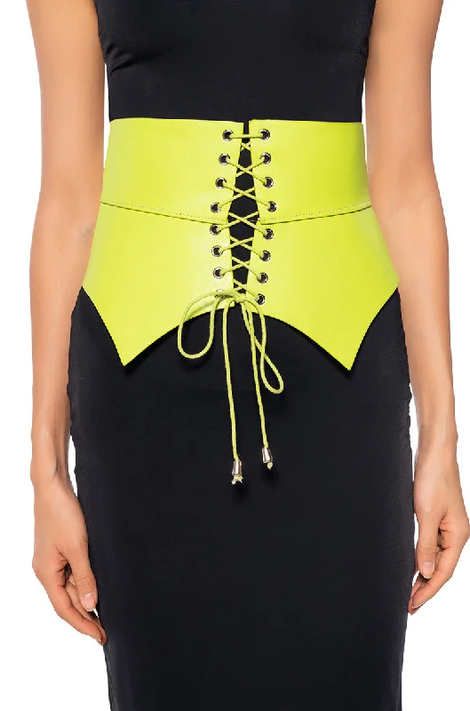 OUT TO BRUNCH LACE UP BELT