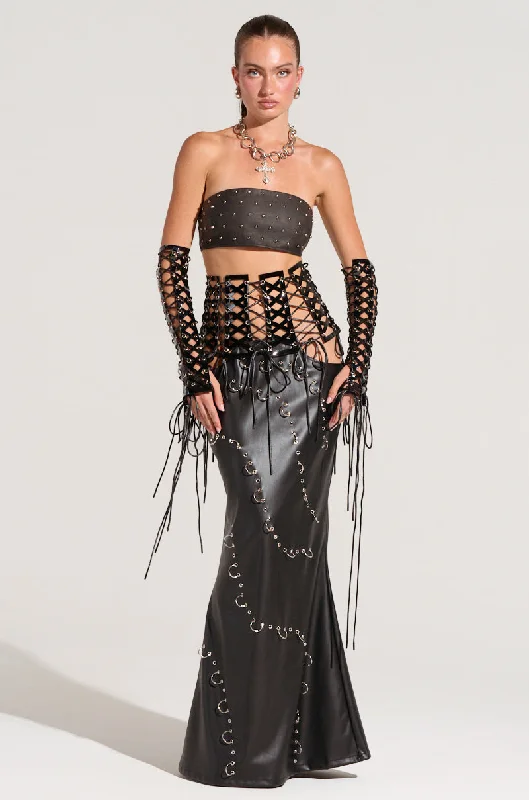 SO FEMME LACE UP BELT