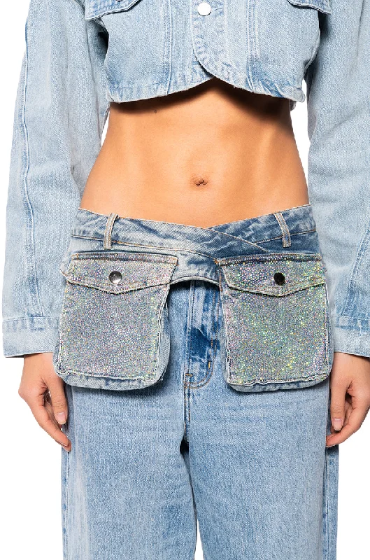 NELLY RHINESTONE CARGO BELT