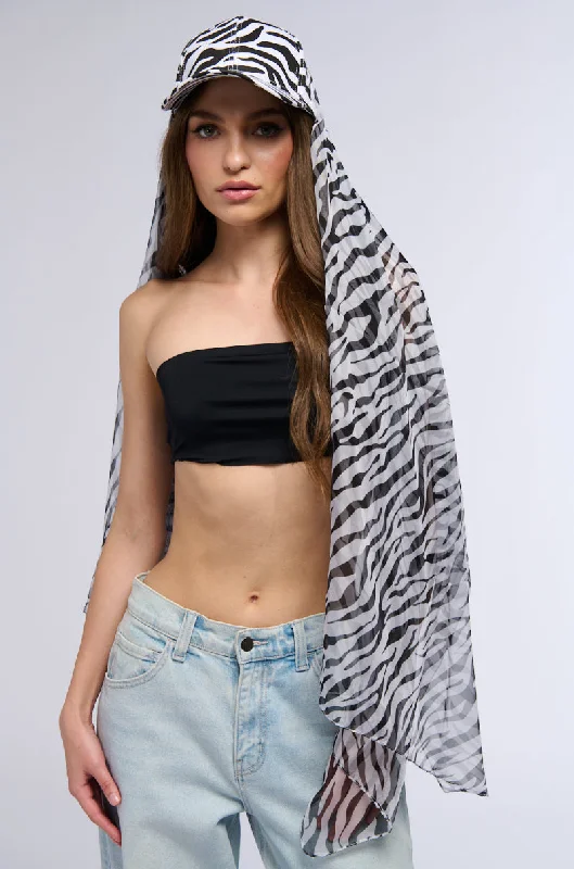 WILD CHILD ZEBRA CAPE HAT