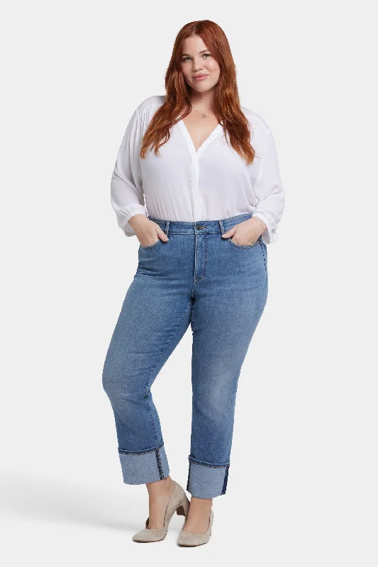 Marilyn Straight Jeans In Plus Size - Barcelona Breeze