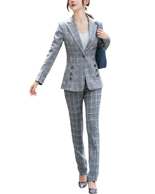 Bossy Chic 2pc Blazer & Pant Set