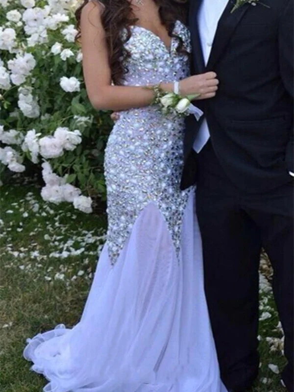 Mermaid Sweetheart Neck Long Prom Dresses, Long Formal Dresses, Evening Dresses