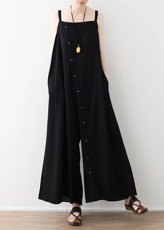 Modern black loose Plus Size Photography jumpsuit pants Summer