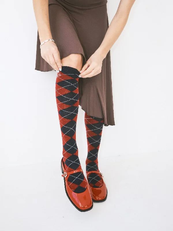 Knee Length Socks - Navy