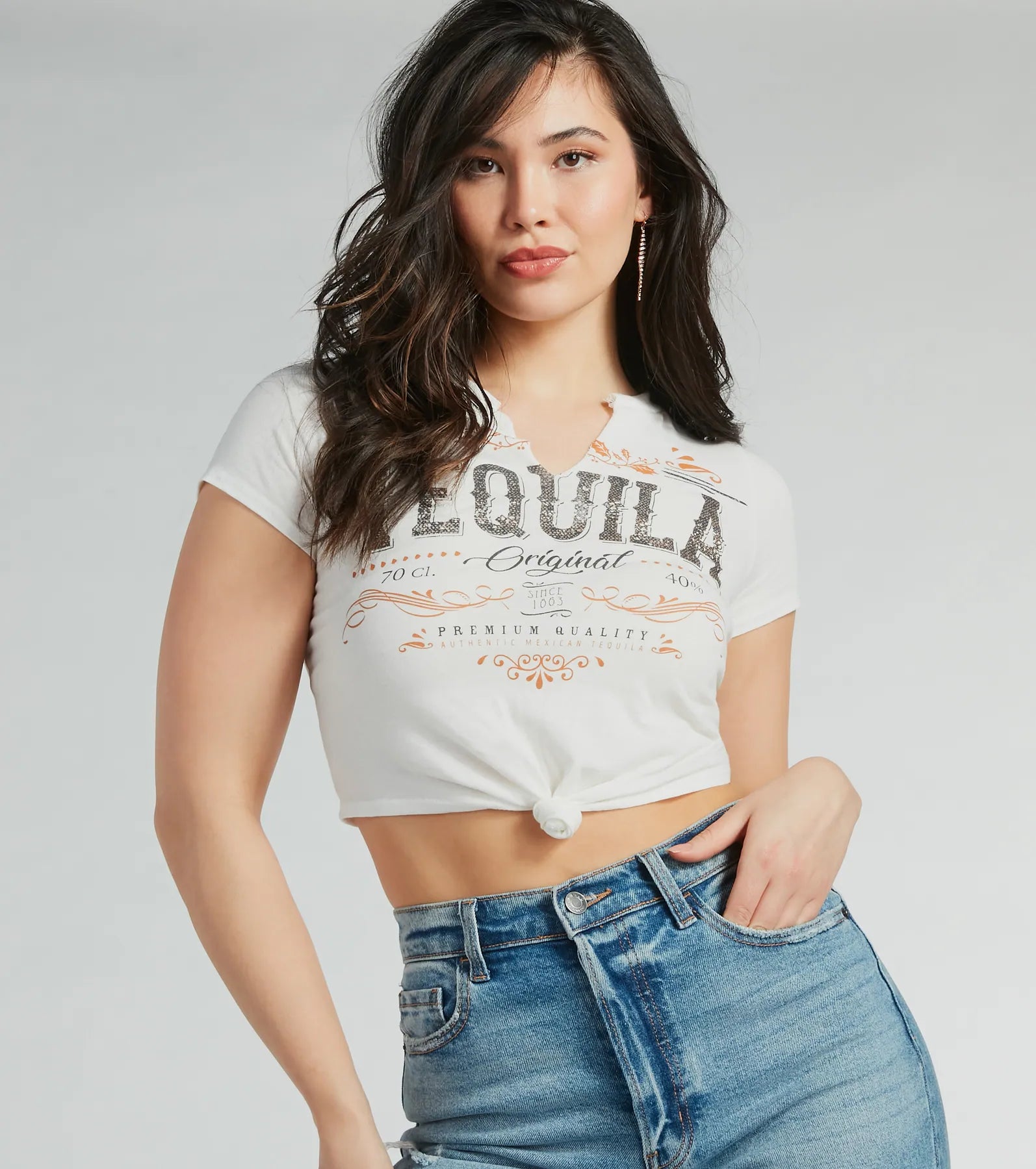 OG Tequila Crop Graphic Tee