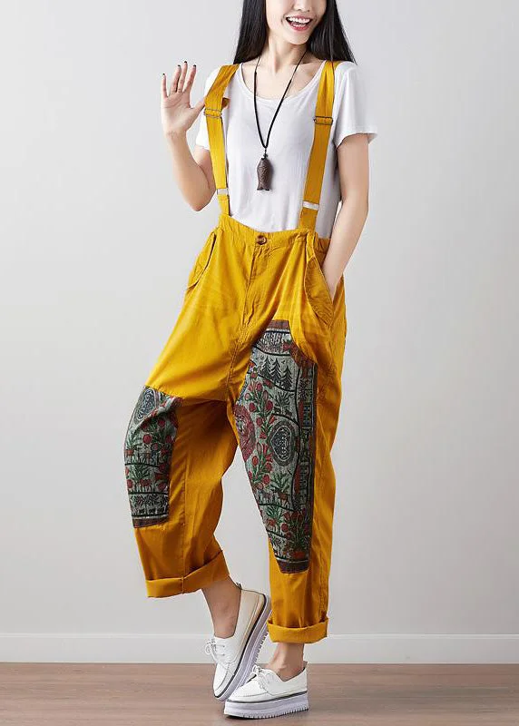 Ethnic Women Casual Patchwork Jumpsuit