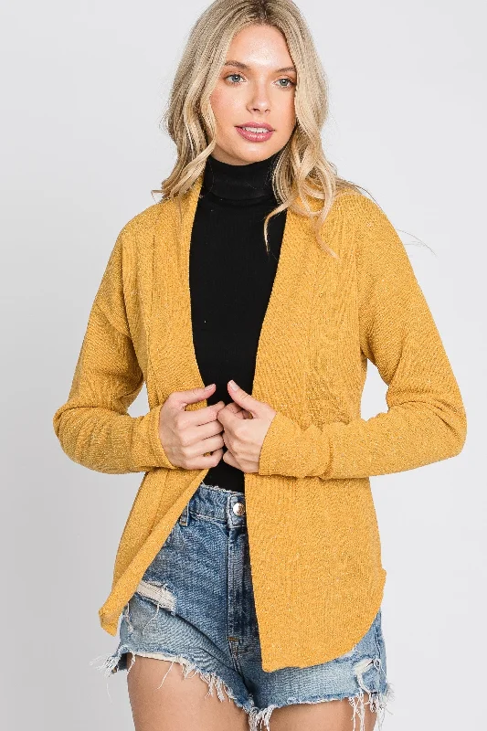 GOLD BOHO OPEN NECK LONG SLEEVES CARDIGAN SOIN2058C