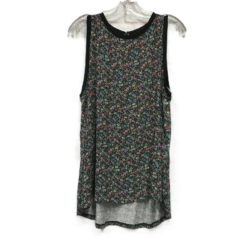 Black Top Sleeveless By Loft, Size: L