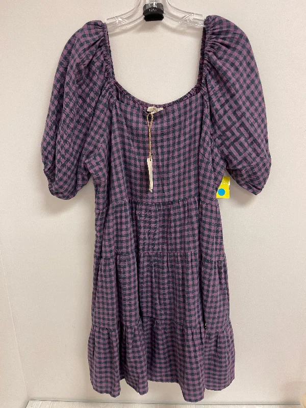 Dress Casual Short By Easel In Purple, Size: 1x