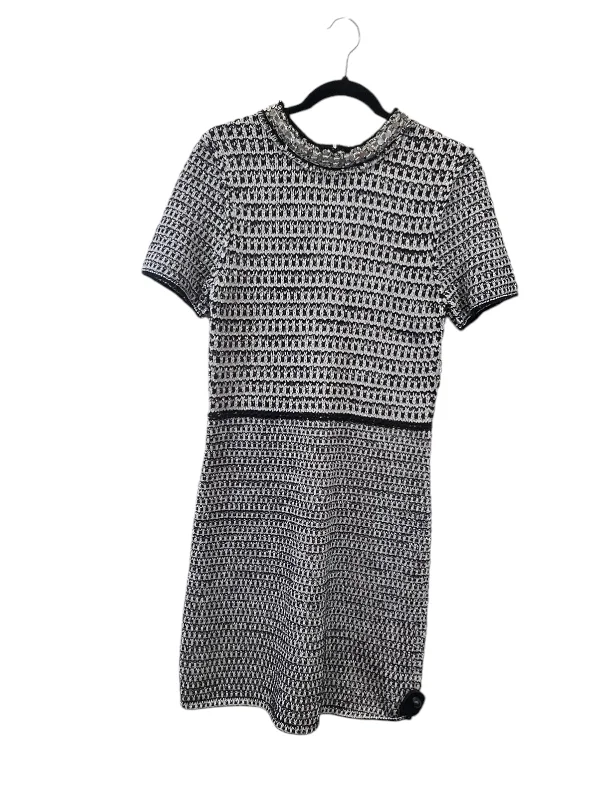 Dress Designer By Tory Burch In Blue & Silver, Size: M