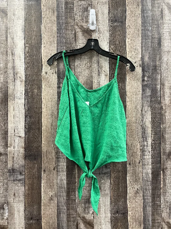 Green Top Sleeveless Shein, Size Xl