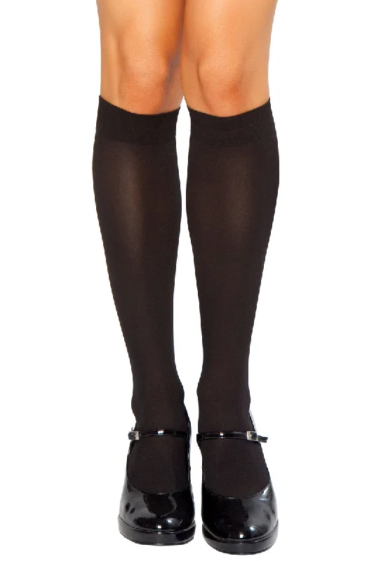 Opaque Knee Highs